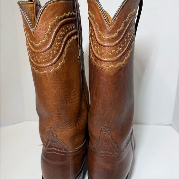 Lucchese Rich Brown Western Boots siz3e 13 - Picture 7 of 11